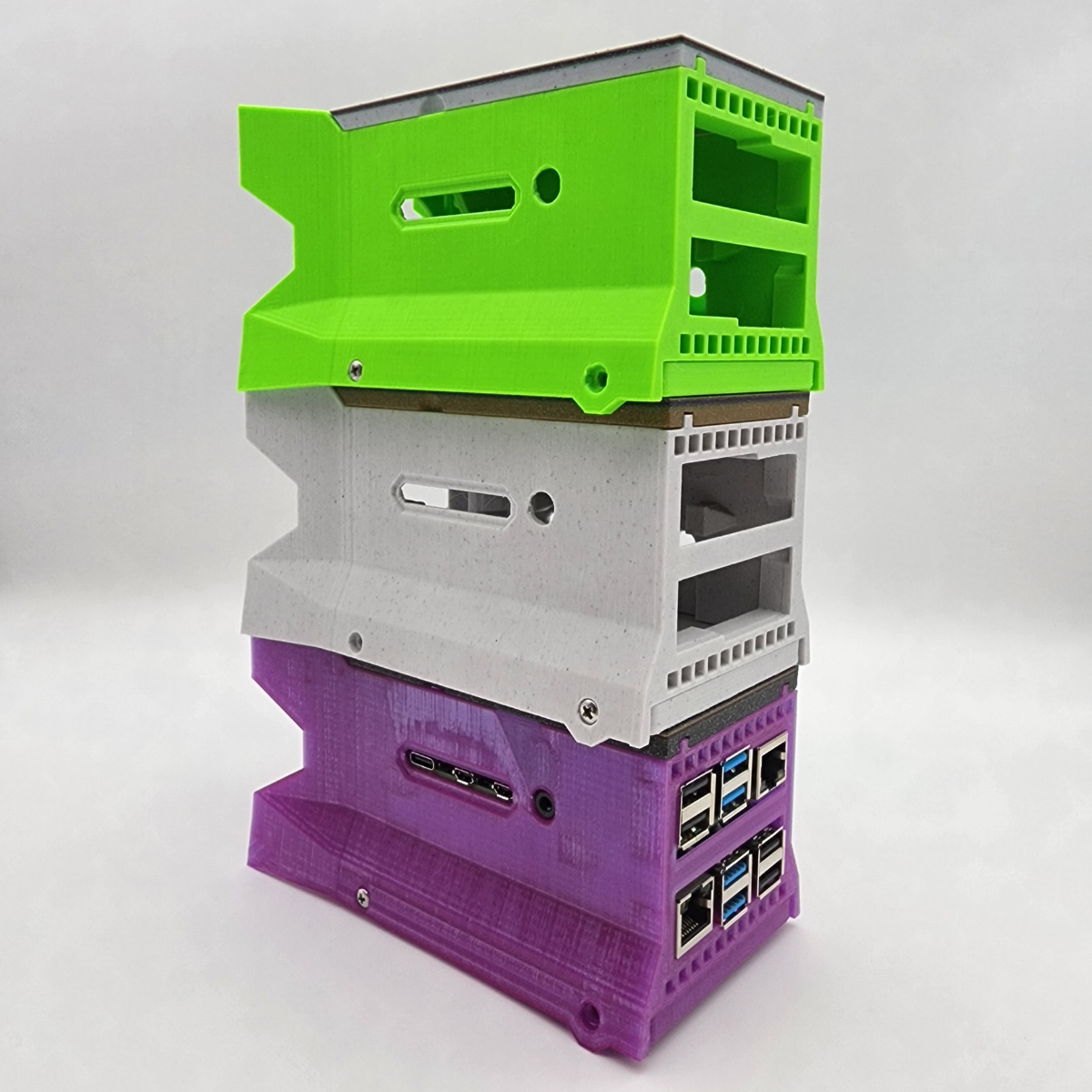 Overclocking Tower Case for Dual Raspberry Pi Cluster